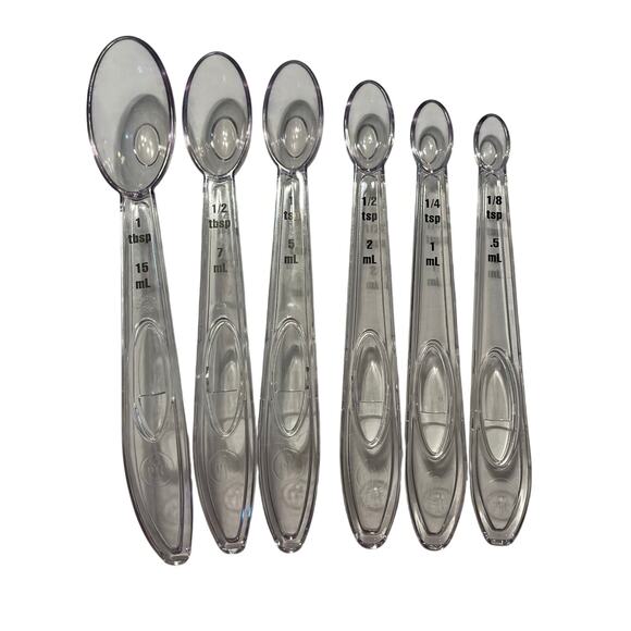 Pampered Chef Adjustable Measuring Cup and Measuring Spoon Set - Picture 7 of 10